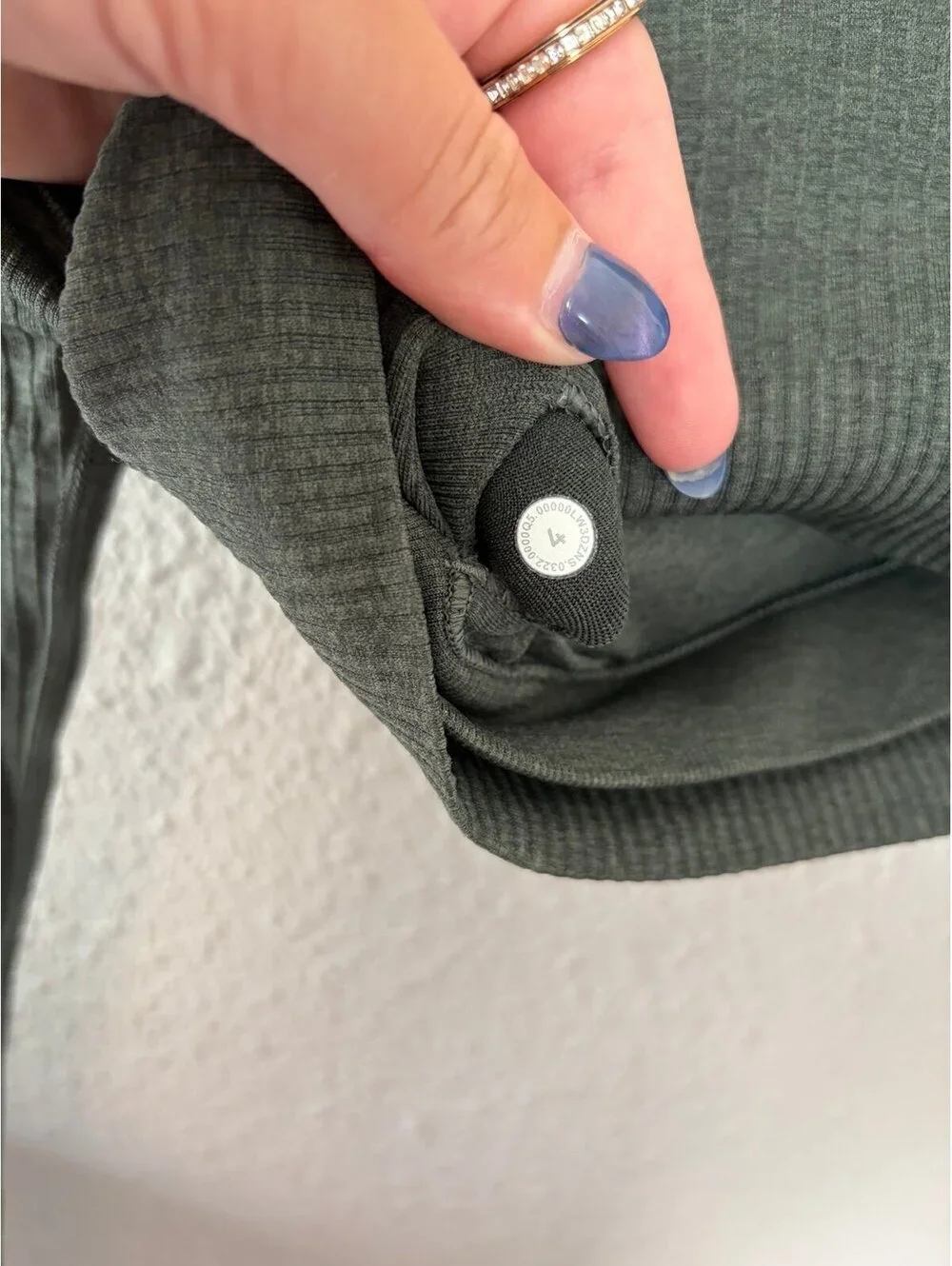 Lululemon Ebb To Street Long Sleeve Cropped Smoked Spruce size 4. $88 retail. Li